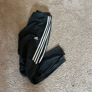 Black adidas joggers